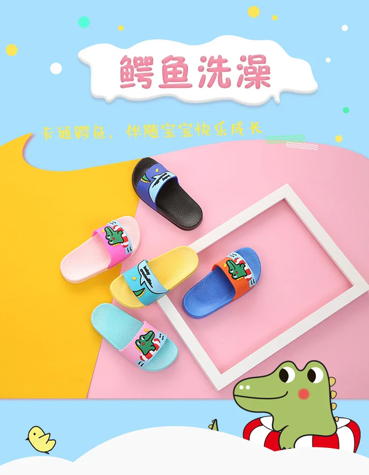 Новинка; тапочки с рисунком радуги; тапочки с единорогом для маленьких мальчиков и девочек; Летняя Пляжная домашняя обувь для дома; новые детские сандалии для улицы