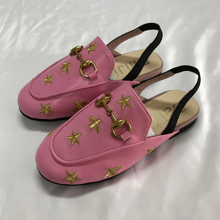 

2019 Summer New Style Closed-toe Hollow out Girls' Leather Sandals Fashion Wear-Resistant Guangzhou Cowhide CHILDREN'S Sandals W
