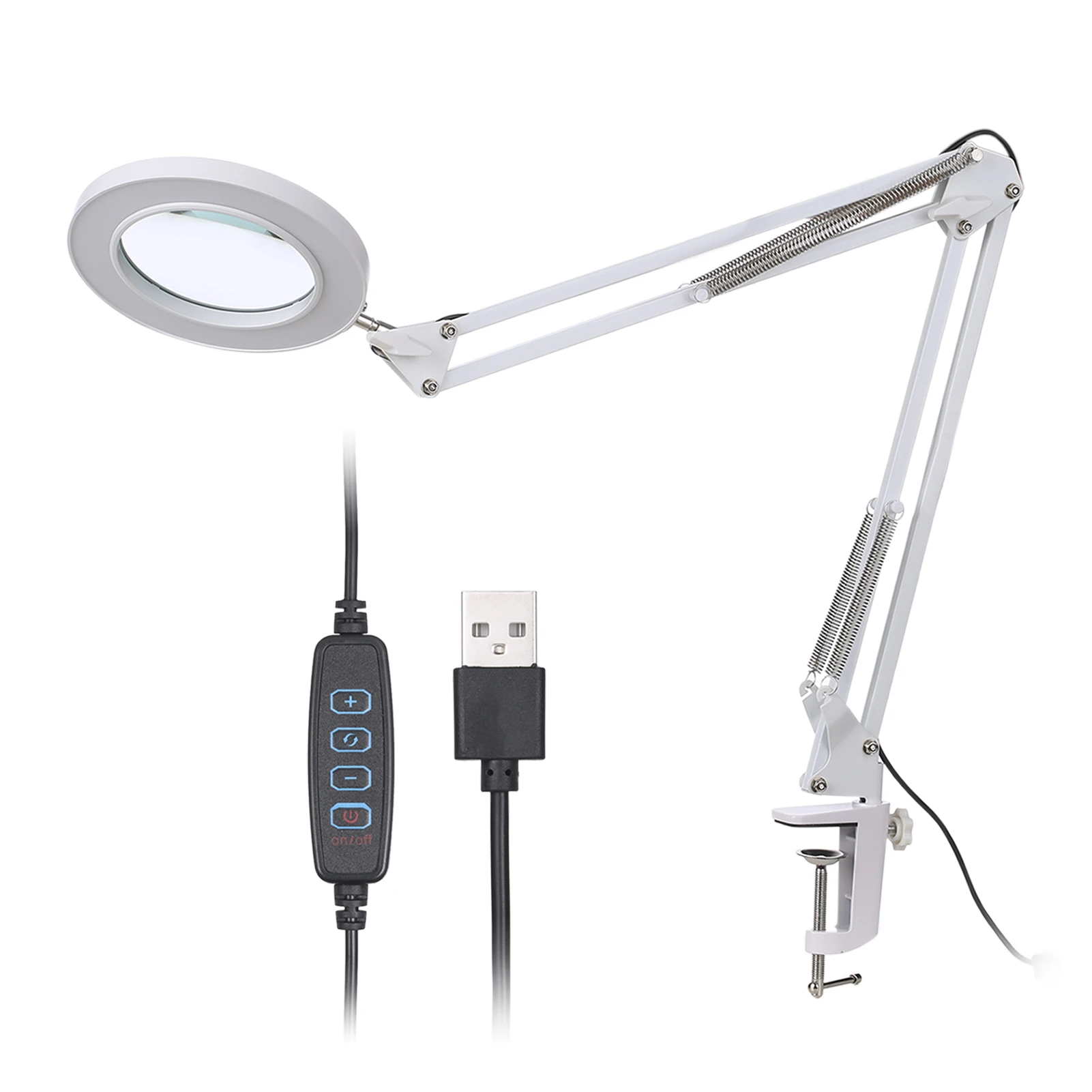 Professional Magnifying Glass Desk Lamp Magnifier Reading Lamp