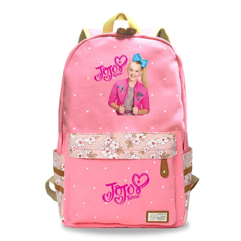 Повседневное Jojo Siwa студентов девочек обратно в школьный подарок рюкзак, сумки для ноутбуков модные новые высококачественные женские путешествия Shouler Mochila