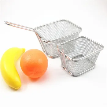 

Mini Inox Chiên Phục Vụ Đồ Ăn Trình Bày Giỏ Đựng Đồ Nhà Bếp Khoai Tây Chiên Pháp Chip Chiên Giỏ Đựng Đồ
