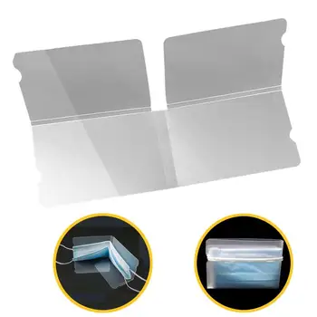 

10 Pcs Portable Face Masks Storage Clip Disposable Face Masks Organizer Mask Storage Folder for Disposable Masks