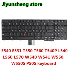 Para Lenovo ThinkPad T540 T540P T550 T560 P50S L540 L560 L570 W540 W541 W550S E540 E531 Notebook teclado Inglês 04Y2426 04Y2348
