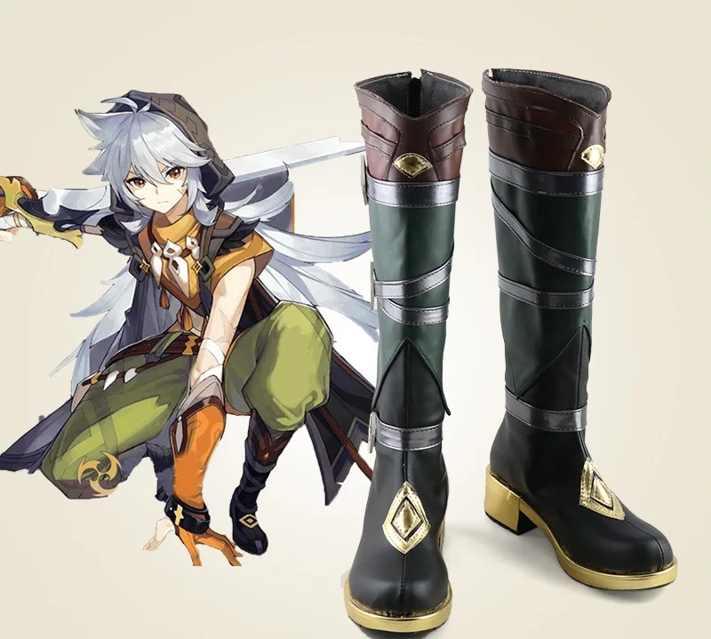 

Бритва Косплей костюмы ботинки Хэллоуин изготовленная на заказ кожаная обувь