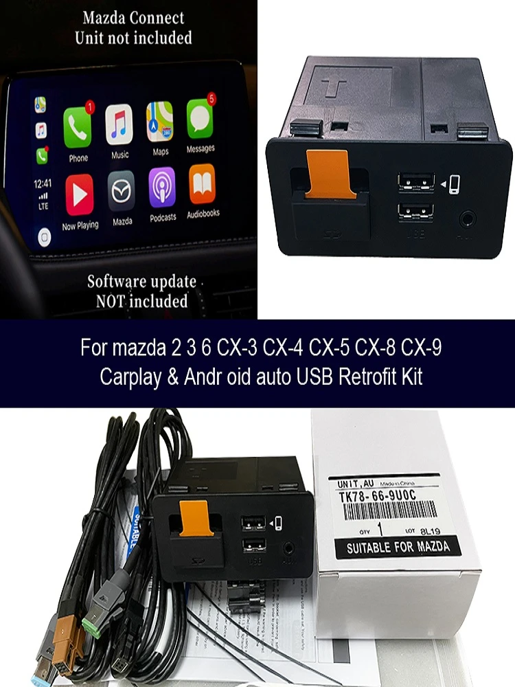 Resistente Dibujar femenino Apple CarPlay Adaptador USB para coche, hub OEM para Mazda 3, 6, 2, CX3,  CX5, CX9, MX5, miata, Toyota, Yaris, fiat 124|Receptor de TV para coche| -  AliExpress