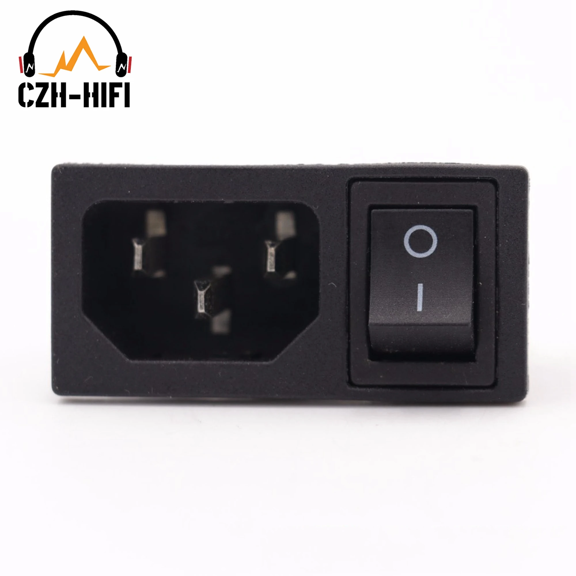 IEC 320 C14 Power Socket AC Power Cord Inlet Jack Receptacle Connector With ON OFF Rocker Switch 250V 10A CCC CE TUV DIY 1PC