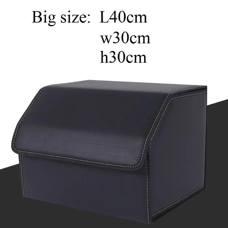 

Auto Trunk Storage Box Car Trunk Organizer PU Leather Storage Bag for Not Messy Save Space Vehicle Automobile Products