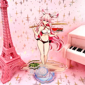 

Anime Game Honkai Impact 3 Kiana Kaslana Cosplay Acrylic Stand Figure 4442 Desk Stand Figure Kids Collection Toy