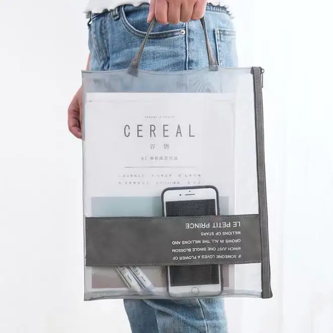 File bag office folder Simple Series Desk A4 File Folder Bag Document Paper Organizer Storage Handbag