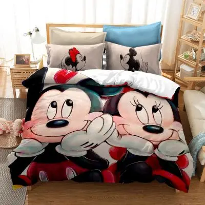 Комплекты постельного белья Disney с Микки и Минни Маусом Детские наволочки из