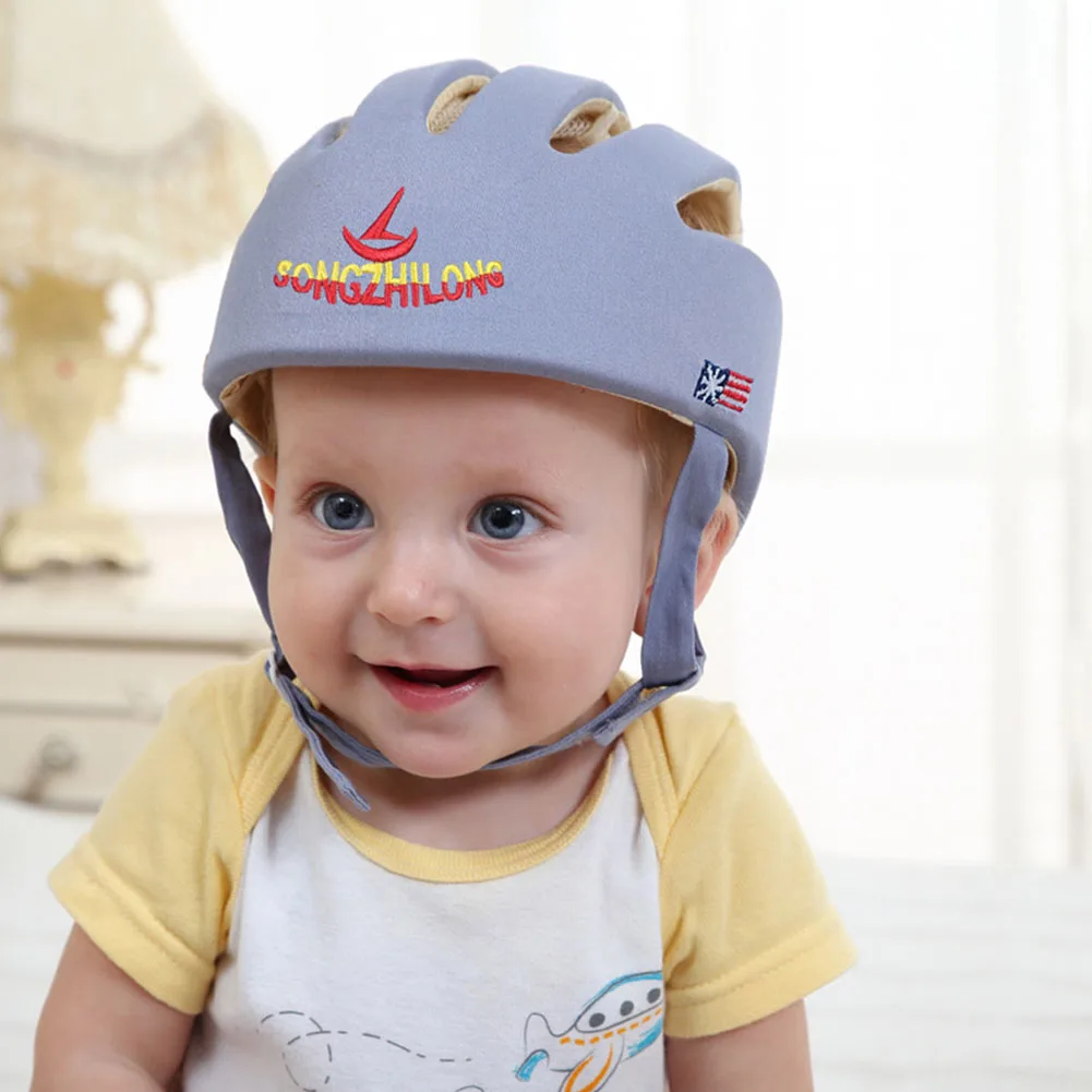 

Crawl Baby Anti Collision Headguard Cap Adjustable Infant Protective Hat Playing Ventilated Safety Helmet Easy Wear Toddler