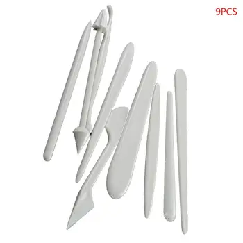 

9 Pcs Cake Fondant Carving Flower Decorating Modeling Pen Baking Decorating Tool