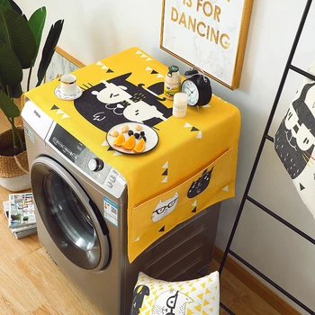 

Modern Drum Washing Machine cover Fridge cover Dust Cover Single Double door Refrigerator organizer Household Kitchen items