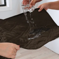 غطاء كنب مبطن مقاوم للماء للكلاب الأليفة للأطفال ضد الإنزلاق كرسي كرسي كرسي بذراعين حامي الأثاث 1 2 3 مقعد Sofa Cover Aliexpress