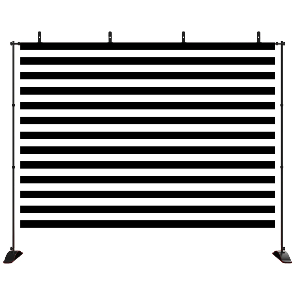

For Memores Black and White Stripes Backdrop for Birthday Wedding Party Dessert Table Decor Studio Photography Pictures