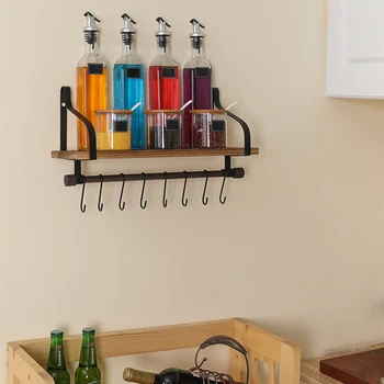 

Suspended wall-mounted rack Home Decor Kitchen Book Office Floating Board Living Room Bathroom Bedroom Wood Modern Wall Shelf