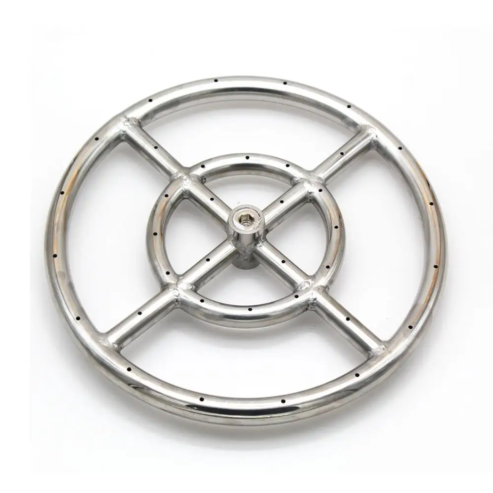 Earth Star 12 Inches 304 Stainless Steel Propane Fire Pit Ring