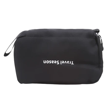 

2020 Fashion Black Travel Cosmetic Bag Storage Bag Waterproof Large Capacity Portable Makeup Kit 4 Colours