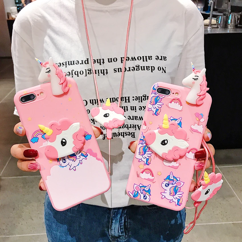 Радужный Единорог игрушка чехол для OPPO A3 A9 A5 A3S A57 A59 A7 A5S A71 A77 A83 A73 A79 A7X F1S F5 F7 F9 F11 Pro