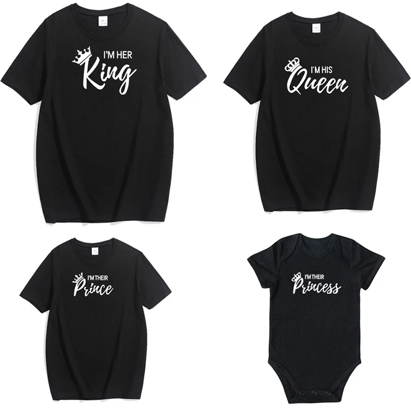 Buy Baby T-Shirt Matching King Queen Son Cotton Family AANoEowrx