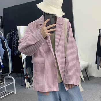 

2019 Autumn Men's Clothing Suit Jackets Loose Coats 3 Color Fitted Blazer Cotton Clothes Casual Blazers Outerwear Big Size M-5XL