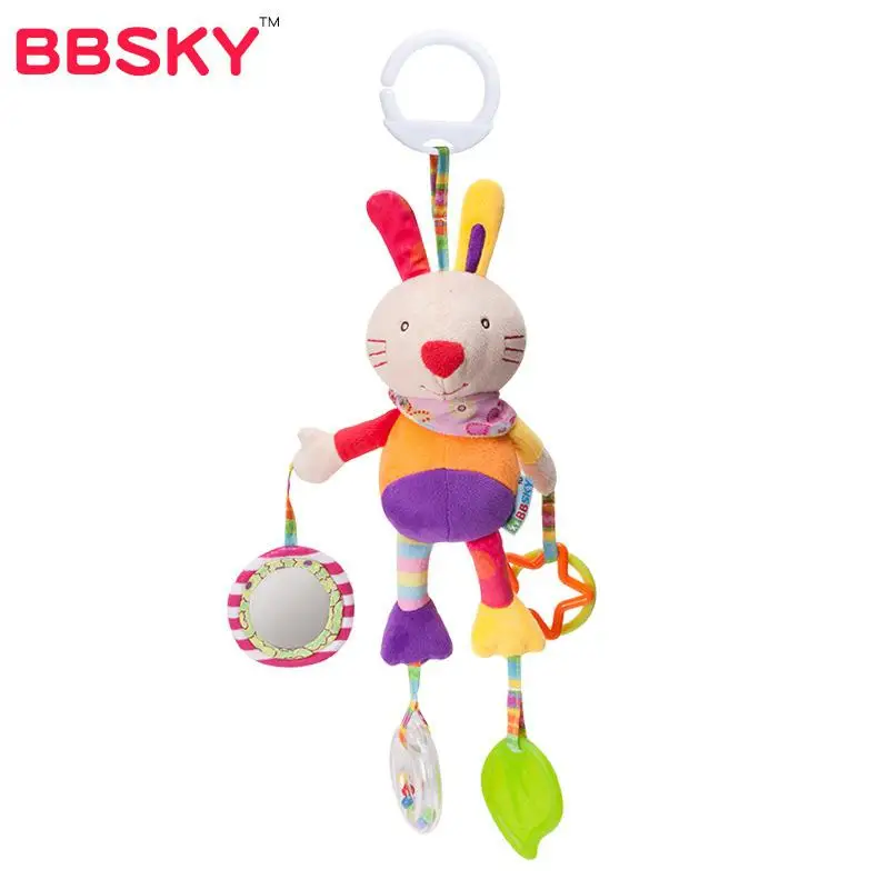LeadingStar Baby Windbell мультфильм животное на коляску висячий колокольчик новорожденный колокольчик комфорт плюшевая игрушка - Цвет: rabbit