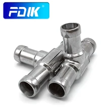T de tubo de calor de aleación de aluminio FDIK, cm, para precalentador de motor automático, tanque de agua, calentador de motor anticongelante, coche, barco y camión