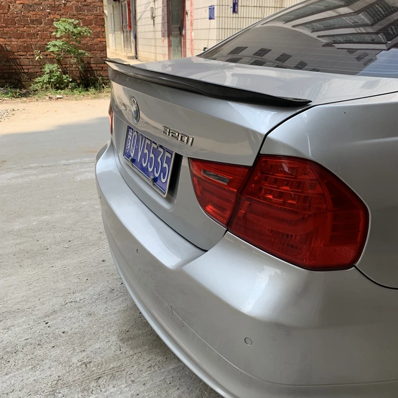 Для BMW E90 spoilerP Стиль углеродного волокна/FRP задний спойлер багажник 318i 320i 325i 330i