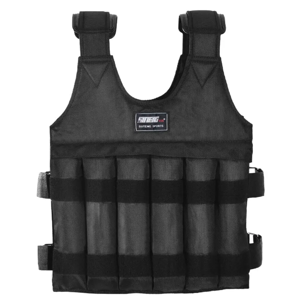 50 kg Loading Adjustable Weight Vest Weighted Training Exercise Workout Sports Boxing Fitness Outdoor (Weights Not Included)