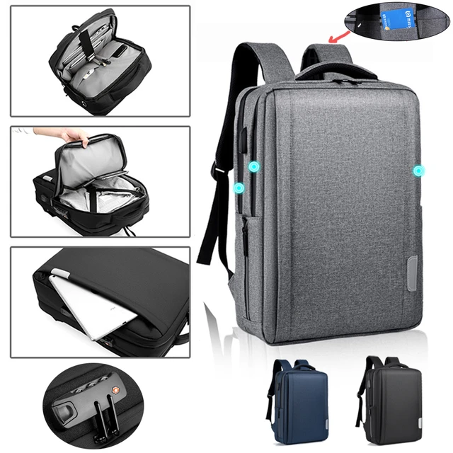 13 14 15.6 16 inç Laptop çantası USB şarj sırt çantası okul çantası  Anti-theft sırt çantası yüksek kapasiteli seyahat su geçirmez sırt çantaları  - AliExpress