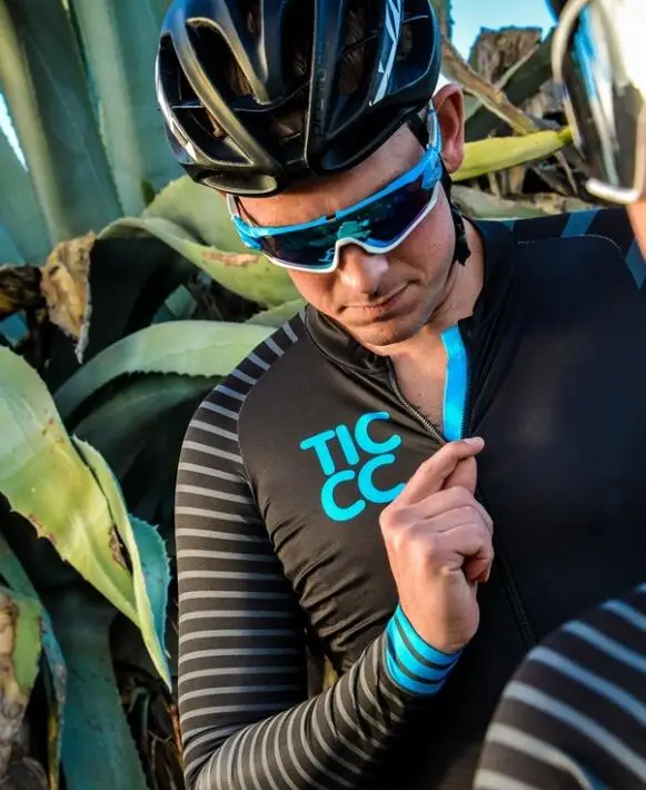 TIC CC длинный рукав стандартный вес Майки унисекс костюм для велоспорта MTB RBX BMX одежда для верховой езды дышащая велосипедная одежда для езды - Цвет: men