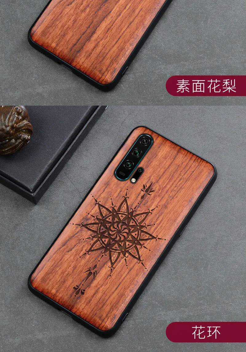 Резной череп слон деревянный чехол для телефона для huawei Honor 20 Pro Honor 10 9x 8x Honor View 20 10 силиконовый Деревянный чехол
