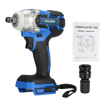 

18V 520N.m. Li-Ion Cordless 1/2 Impact Wrench Driver Replacement Adapted for 18V Makita Battery DTW285Z