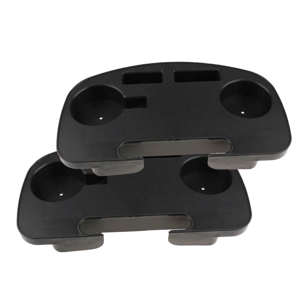 2 Pieces Folding Leisure Chair/Zero Gravity Chair Cup Holder with Mobile Phone Slot & Snack Tray 12.7'' x 7.4''