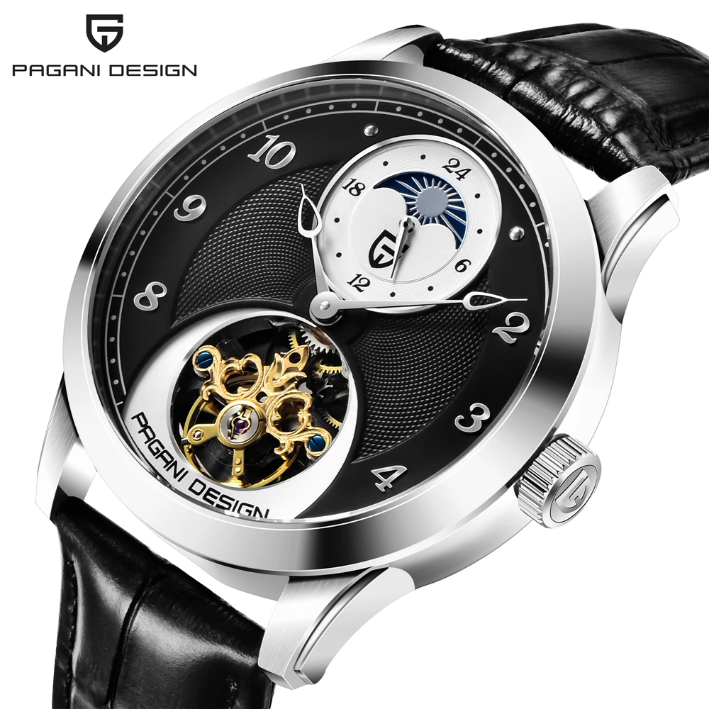 

PAGANI DESIGN 2021 New Men Automatic Mechanical Watch Stainless Steel Waterproof Sports Watch Men Tourbillon Watch Reloj Hombres