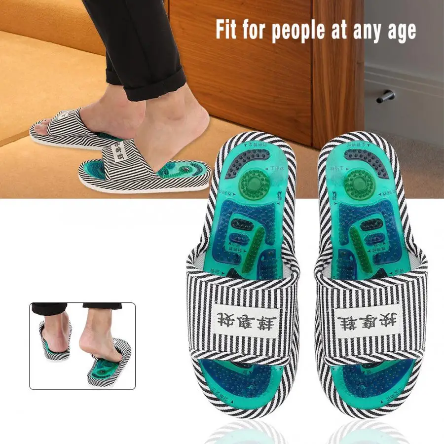 Toe Corrector Acupoint Magnetic Therapy Mass-age Slippers Healthy Feet Care  Mass-ager Magnet Shoes Male Orthopedic Foot Care - AliExpress