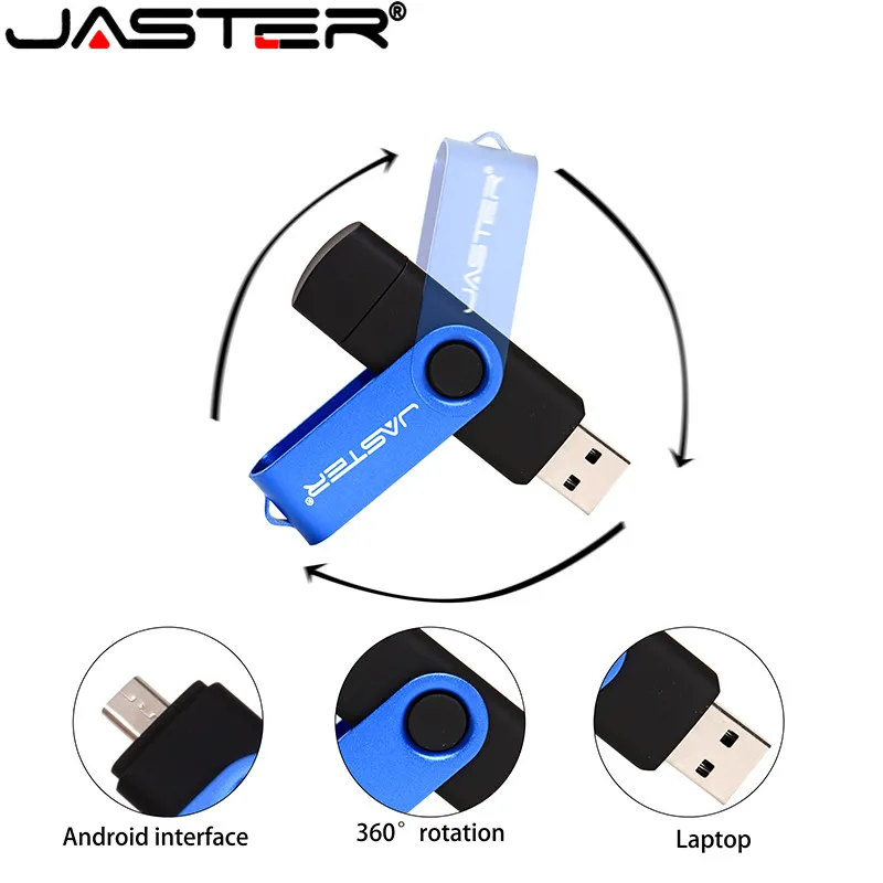 JASTER High Speed USB Flash Drive OTG Pen 128gb 64gb Usb Stick 32gb 256gb Pendrive Disk for Micro usb SmartPhone/PC | Компьютеры и