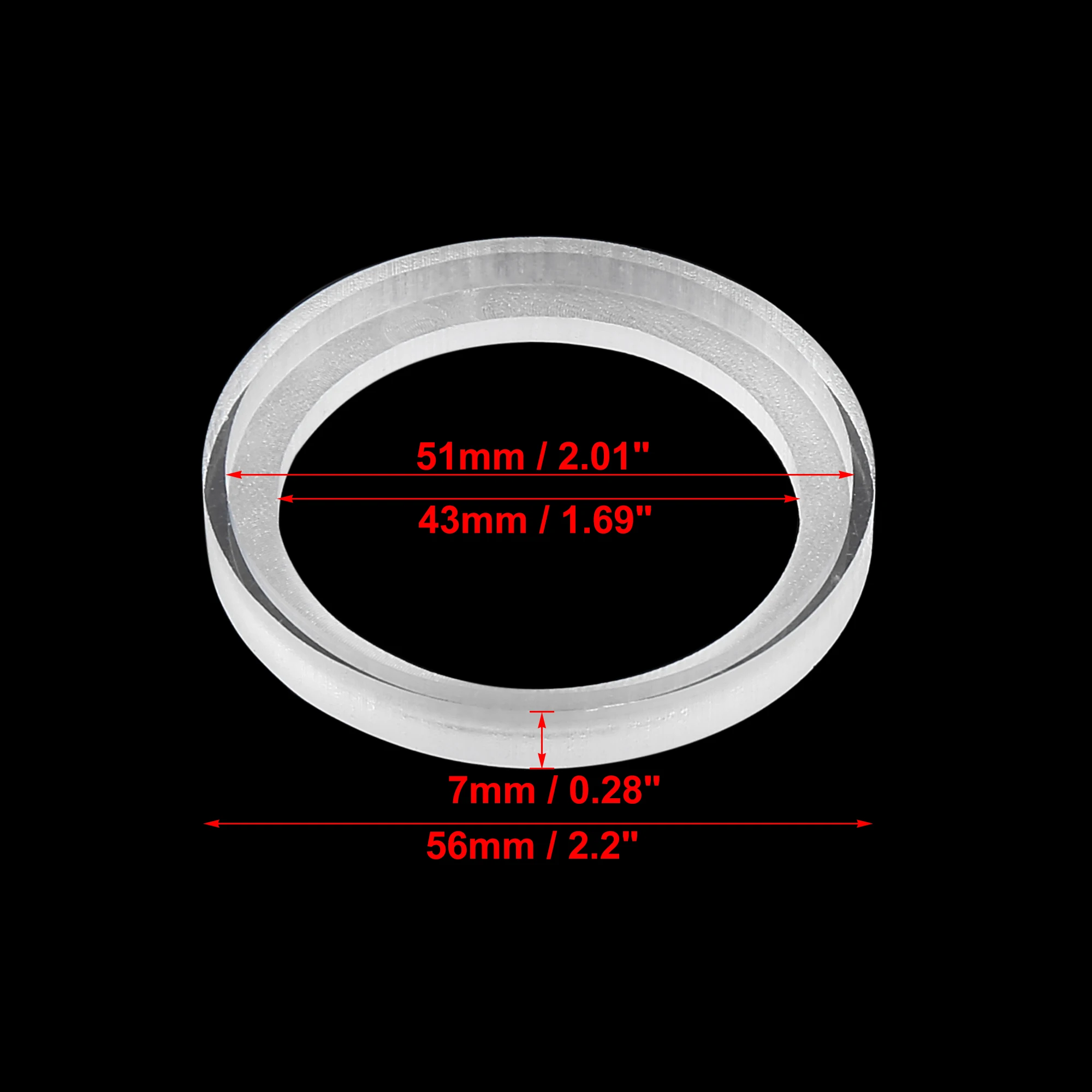 Car Audio Speaker Spacer Ring Adaptor speaker mounting spacer rings 1/2/2.5/3/3.5/4/6.5Inch 43mm ID