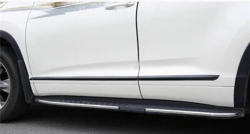 Подходит для Toyota Highlander Нержавеющая сталь боковой двери кузова декоративная полоска автомобильные аксессуары 4 шт./компл. Быстрая зарядка