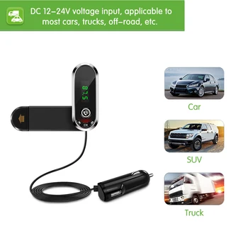 

2 In 1 Car Phone Holder for Xiaomi 4.0-5.5 Inch Phone USB FM Transmitter Audio Charger Fast MP3 Bluetooth Car Kit Mic Handsfree