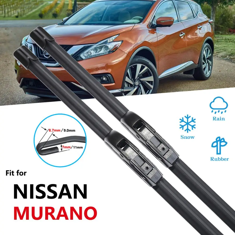 for Nissan Murano Z50 Z51 Z52 2003~2020 Wipers Blade Car Accessories Windshield 2004 2008 2009 2014 2015 2016 2017 2018 | Автомобили и