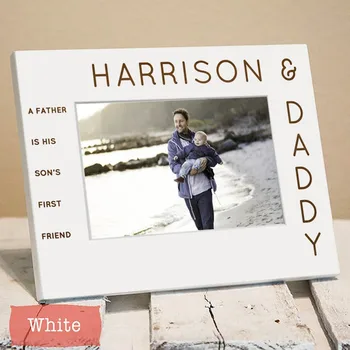 

Daddy and Son Daught Picture frame, custom Fathers Day photo Frames, Gift for new parents, Fathers Day gifts, new baby present