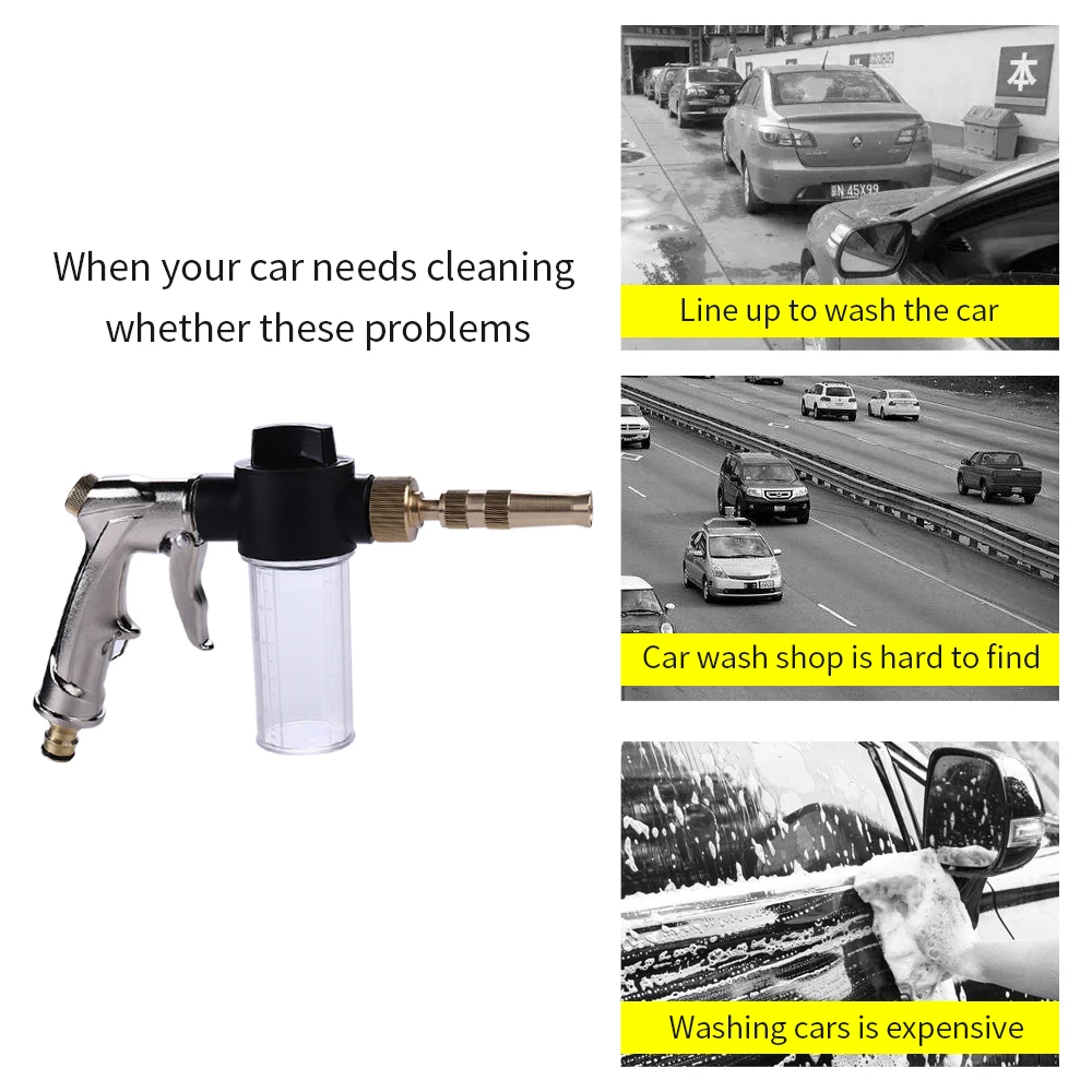 Car Water Gun Sprayer Electroplating Foam Spray Gun High Pressure Water Spray Gun Car Wash Cleaning Tool