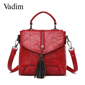 

Vadim 2019 Small Women Backpack Tassel Ladies Bagpack Multifunction Female Backpack for Teenage Girls Designer Sac a Dos Mochila