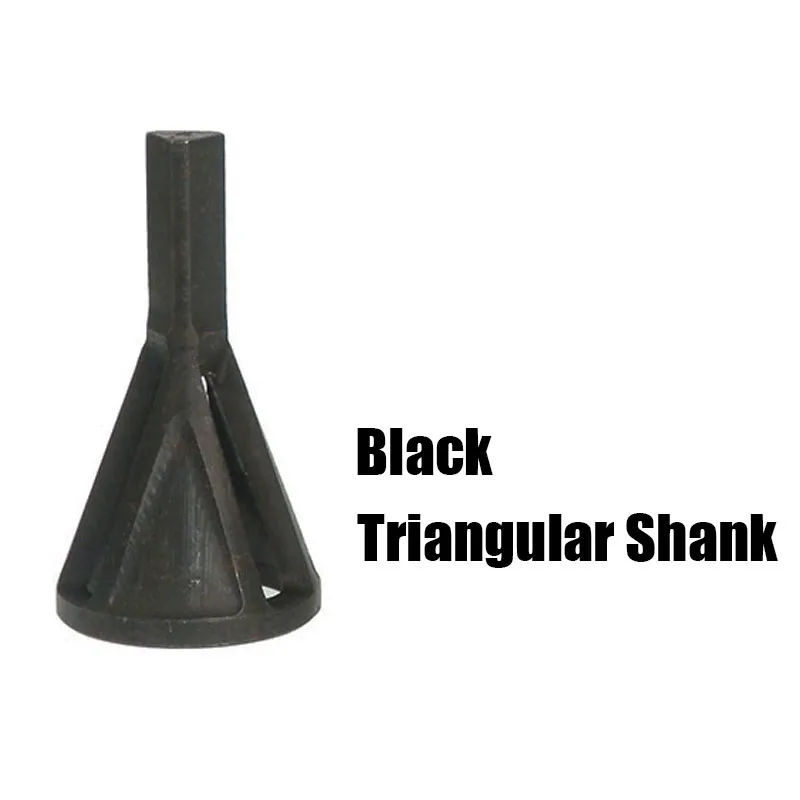 Triangular Shank Инструмент для снятия заусенцев с внешней фаски из нержавеющей стали инструмент для удаления заусенцев Зенковка сверло для снятия фасок сверло - Цвет: Triangular Shank