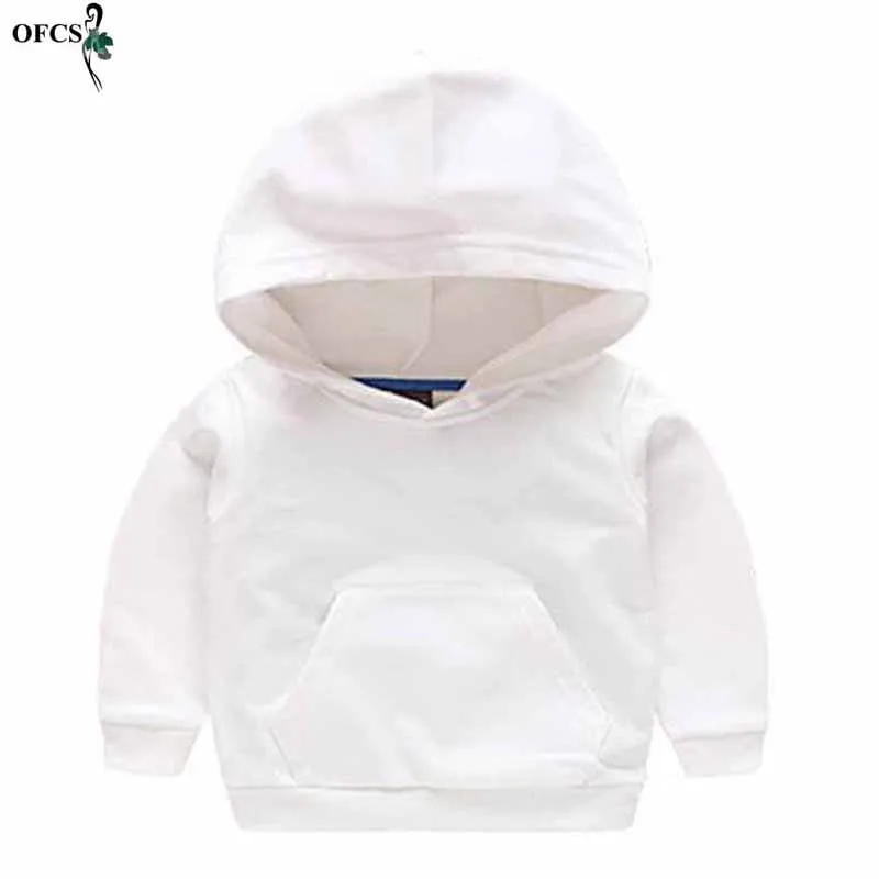 

Child leisure shirt long sleeve hooded jacket girl fall head who set the little boy dressed in pure color T-shirt and retail