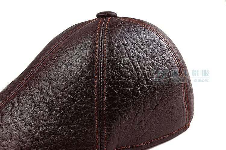 Мужская Натуральная кожа Barets теплая зимняя модная кепка Cabby Hat винтажная Кепка водителя Newsboy для мужчин наружные головные уборы