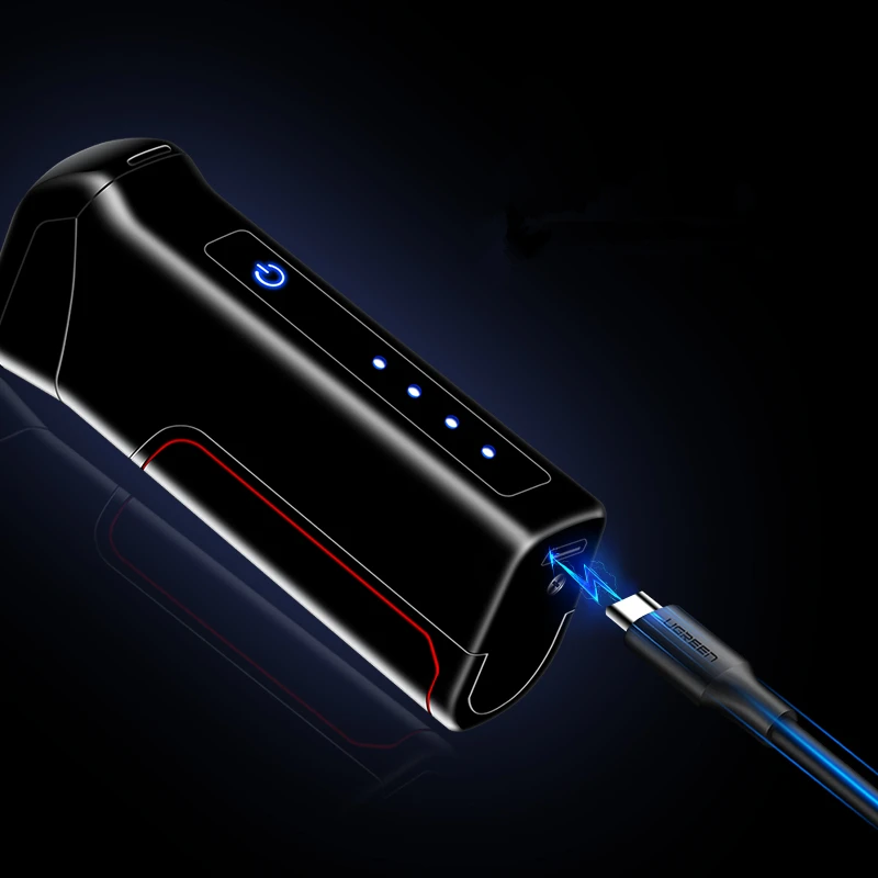  2019 Touch Sensing Rotate Arc lighter USB charging Lithium LED Power Display PVD Process Gifts for 