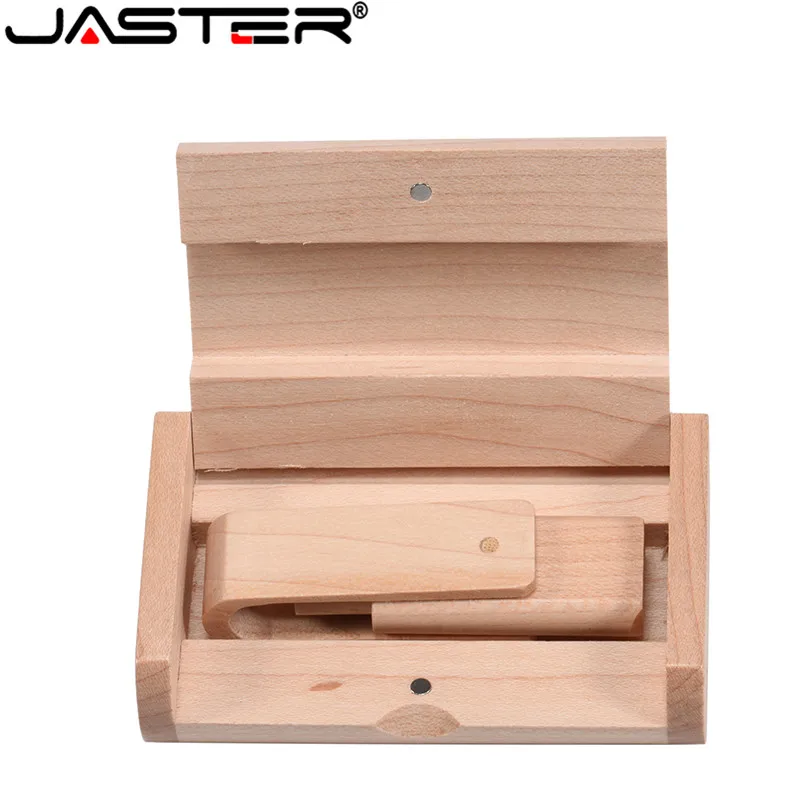 JASTER горячий клен вращающийся+ флип-бокс USB флэш-накопитель USB 2,0 4 ГБ 8 ГБ 16 ГБ 32 ГБ 64 Гб внешний накопитель диск памяти