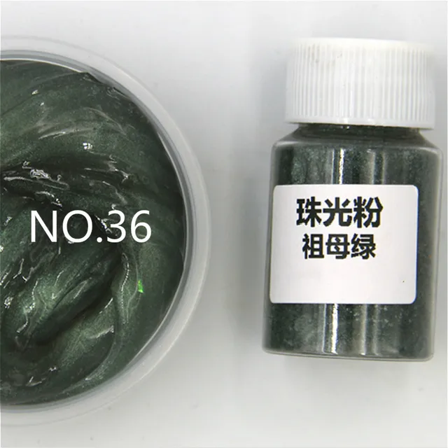 Diy Handmade Pearlescent Mica Powder Epoxy Resin Dye Pearl Pigment Resin Glue Pigments Material Crystal Mold 36